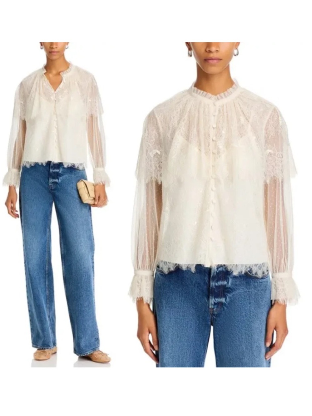 NWT $425 LoveShackFancy Duquette Top